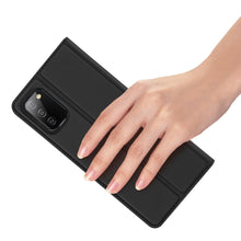 Заредете изображение във визуализатора на галерията – DUX DUCIS Skin Pro Bookcase type case for Samsung Galaxy A02s EU black - TopMag
