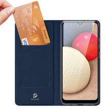 Заредете изображение във визуализатора на галерията – DUX DUCIS Skin Pro Bookcase type case for Samsung Galaxy A02s EU blue - TopMag
