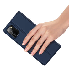 Заредете изображение във визуализатора на галерията – DUX DUCIS Skin Pro Bookcase type case for Samsung Galaxy A02s EU blue - TopMag
