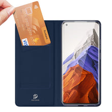 Заредете изображение във визуализатора на галерията – DUX DUCIS Skin Pro Bookcase type case for Xiaomi Mi 11 Pro blue - TopMag
