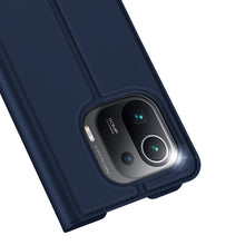 Заредете изображение във визуализатора на галерията – DUX DUCIS Skin Pro Bookcase type case for Xiaomi Mi 11 Pro blue - TopMag
