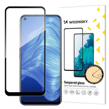 Заредете изображение във визуализатора на галерията – Wozinsky Tempered Glass Full Glue Super Tough Screen Protector Full Coveraged with Frame Case Friendly for Realme 7 black - TopMag
