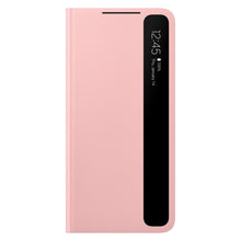 Заредете изображение във визуализатора на галерията – Samsung Smart Clear View Standing Cover with Intelligent Display and antimicrobial coating for Samsung Galaxy S21+ 5G (S21 Plus 5G) pink (EF-ZG996CPEGEE) - TopMag
