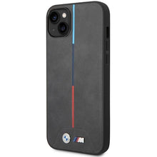 Заредете изображение във визуализатора на галерията – BMW BMHMP14M22PVTA case iPhone 14 Plus 6.7" gray/gray Quilted Tricolor MagSafe

