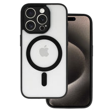 Заредете изображение във визуализатора на галерията – Acrylic Color Magsafe Case for Iphone 15 Plus black
