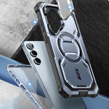 Заредете изображение във визуализатора на галерията – IBLSN Armorbox Mag Supcase case with MagSafe for Samsung Galaxy S24 - blue
