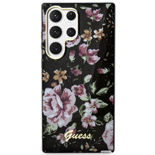 Заредете изображение във визуализатора на галерията – Guess GUHCS23LHCFWSK S23 Ultra S918 black/black hardcase Flower Collection
