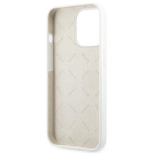 Заредете изображение във визуализатора на галерията – Guess GUHCP13LLS4GGWH iPhone 13 Pro / 13 6,1" biały/white hard case Silicone 4G Logo
