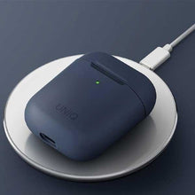 Заредете изображение във визуализатора на галерията – UNIQ etui Lino AirPods 1/2 gen. Silicone szary/ash grey
