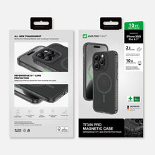 Заредете изображение във визуализатора на галерията – Amazing Thing Titan Pro Magsafe Case IP156.7PTMBK for Iphone 15 Pro Max black
