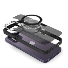 Заредете изображение във визуализатора на галерията – Tel Protect Magnetic Carbon Case for Iphone 11 Pro Max Black
