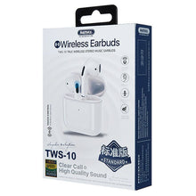Заредете изображение във визуализатора на галерията – REMAX In-Ear True Wireless Stereo Music Earbuds white (TWS-10) - TopMag
