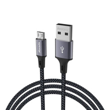 Заредете изображение във визуализатора на галерията – Proda Azeada cable USB fast charging cable - Micro USB 3 A Power Delivery 1m gray (PD-B52m) - TopMag
