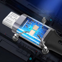 Заредете изображение във визуализатора на галерията – Proda Azeada cable USB fast charging cable - Micro USB 3 A Power Delivery 1m gray (PD-B52m) - TopMag
