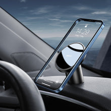 Заредете изображение във визуализатора на галерията – Baseus Radar magnetic car mount holder for dashboard / air vent (iPhone MagSafe compatible) black (SULD-01) - TopMag

