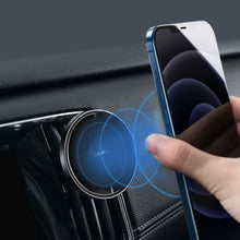 Заредете изображение във визуализатора на галерията – Baseus Radar magnetic car mount holder for dashboard / air vent (iPhone MagSafe compatible) black (SULD-01) - TopMag
