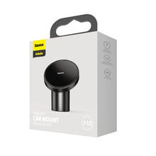 Заредете изображение във визуализатора на галерията – Baseus Radar magnetic car mount holder for dashboard / air vent (iPhone MagSafe compatible) black (SULD-01) - TopMag
