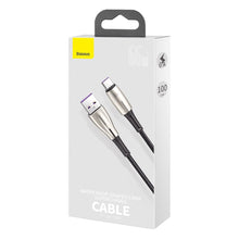 Заредете изображение във визуализатора на галерията – Baseus Water Drop USB - USB Typ C cable 66 W (11 V / 6 A) Huawei SuperCharge SCP 1 m black (CATSD-M01) - TopMag
