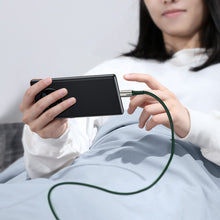 Заредете изображение във визуализатора на галерията – Baseus Water Drop USB - USB Typ C cable 66 W (11 V / 6 A) Huawei SuperCharge SCP 2 m green (CATSD-N06) - TopMag
