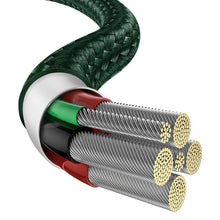 Заредете изображение във визуализатора на галерията – Baseus Water Drop USB - USB Typ C cable 66 W (11 V / 6 A) Huawei SuperCharge SCP 2 m green (CATSD-N06) - TopMag
