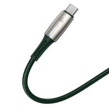 Заредете изображение във визуализатора на галерията – Baseus Water Drop USB - USB Typ C cable 66 W (11 V / 6 A) Huawei SuperCharge SCP 2 m green (CATSD-N06) - TopMag
