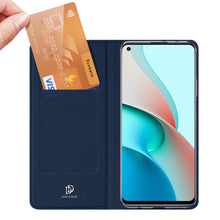Заредете изображение във визуализатора на галерията – DUX DUCIS Skin Pro Bookcase type case for Xiaomi Redmi Note 9T 5G blue - TopMag
