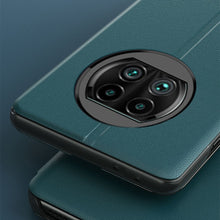 Заредете изображение във визуализатора на галерията – Eco Leather View Case elegant bookcase type case with kickstand for Xiaomi Redmi Note 9T 5G black - TopMag

