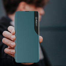 Заредете изображение във визуализатора на галерията – Eco Leather View Case elegant bookcase type case with kickstand for Xiaomi Redmi Note 9T 5G red - TopMag
