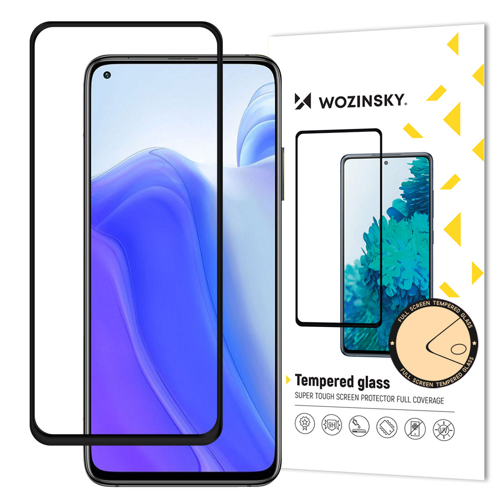 Wozinsky Tempered Glass Full Glue Super Tough Screen Protector Full Coveraged with Frame Case Friendly for Xiaomi Redmi Note 9T 5G / Redmi Note 9 5G black - TopMag
