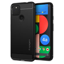Заредете изображение във визуализатора на галерията – Spigen RUGGED ARMOR GOOGLE PIXEL 4A 5G MATTE BLACK
