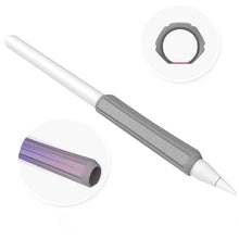 Заредете изображение във визуализатора на галерията – Stoyobe Silicone Holder Set of Silicone Holders for Apple Pencil 1 / Apple Pencil 2 / Huawei M-Pencil black+gray+white (3 pcs.)
