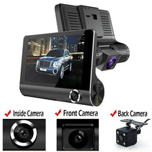Заредете изображение във визуализатора на галерията – Car Dash Cam DVR-04 4,0 inches + rear camera
