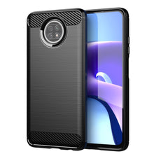 Заредете изображение във визуализатора на галерията – Carbon Case Flexible Cover TPU Case for Xiaomi Redmi Note 9T 5G black - TopMag
