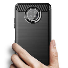 Заредете изображение във визуализатора на галерията – Carbon Case Flexible Cover TPU Case for Xiaomi Redmi Note 9T 5G black - TopMag
