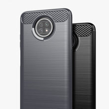Заредете изображение във визуализатора на галерията – Carbon Case Flexible Cover TPU Case for Xiaomi Redmi Note 9T 5G black - TopMag
