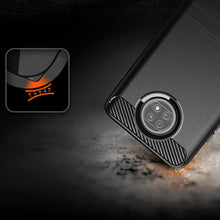 Заредете изображение във визуализатора на галерията – Carbon Case Flexible Cover TPU Case for Xiaomi Redmi Note 9T 5G black - TopMag
