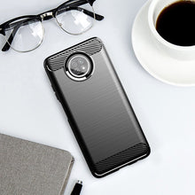 Заредете изображение във визуализатора на галерията – Carbon Case Flexible Cover TPU Case for Xiaomi Redmi Note 9T 5G black - TopMag
