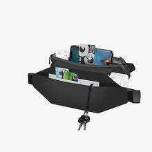 Заредете изображение във визуализатора на галерията – Shoulder Sling Backpack Ultimate Running Belt bag for keys wallet documents black - TopMag
