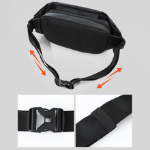 Заредете изображение във визуализатора на галерията – Shoulder Sling Backpack Ultimate Running Belt bag for keys wallet documents black - TopMag
