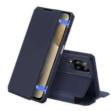 Заредете изображение във визуализатора на галерията – DUX DUCIS Skin X Bookcase type case for Samsung Galaxy A12 / Galaxy M12 blue - TopMag
