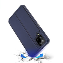 Заредете изображение във визуализатора на галерията – DUX DUCIS Skin X Bookcase type case for Samsung Galaxy A12 / Galaxy M12 blue - TopMag
