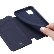Заредете изображение във визуализатора на галерията – DUX DUCIS Skin X Bookcase type case for Samsung Galaxy A12 / Galaxy M12 blue - TopMag
