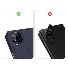 Заредете изображение във визуализатора на галерията – DUX DUCIS Skin X Bookcase type case for Samsung Galaxy A12 / Galaxy M12 blue - TopMag
