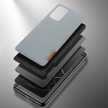 Заредете изображение във визуализатора на галерията – Dux Ducis Fino case covered with nylon material for Samsung Galaxy A72 4G gray - TopMag
