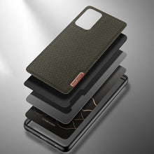 Заредете изображение във визуализатора на галерията – Dux Ducis Fino case covered with nylon material for Samsung Galaxy A72 4G green - TopMag
