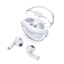Заредете изображение във визуализатора на галерията – Choetech TWS wireless headphones with charging case white (BH-T08)
