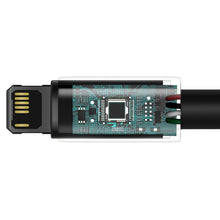 Заредете изображение във визуализатора на галерията – Baseus Tungsten USB - Lightning cable 2,4 A 1 m black (CALWJ-01) - TopMag
