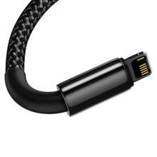 Заредете изображение във визуализатора на галерията – Baseus Tungsten USB - Lightning cable 2,4 A 2 m black (CALWJ-A01) - TopMag
