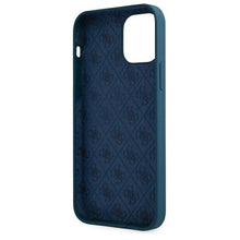 Заредете изображение във визуализатора на галерията – Guess GUHCP12LLSLMGBL iPhone 12 Pro Max 6,7" niebieski/blue hardcase Metal Logo Script - TopMag
