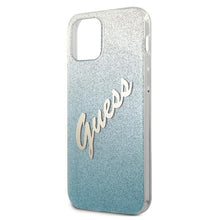 Заредете изображение във визуализатора на галерията – Guess GUHCP12LPCUGLSBL iPhone 12 Pro Max 6,7" niebieski/blue hardcase Glitter Gradient Script - TopMag
